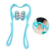 6 Wheel Pressure Point Neck Massager Relieve Neck, Back And Shoulder Pain (random Color) - Glasty.store