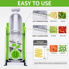 4 In 1 Vegetable Cutter Chopper Adjustable Multi-function Drum Cutter Vertical Vegetable Cutter Kitchen Shredder Grater - Glasty.store