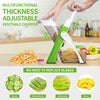 4 In 1 Vegetable Cutter Chopper Adjustable Multi-function Drum Cutter Vertical Vegetable Cutter Kitchen Shredder Grater - Glasty.store
