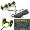 Abs Wheels Roller Abdominal Muscle Resistance Pull Rope Trainer Waist Exercise Multi-functional Home Workout Fitness Equipment - Glasty.store