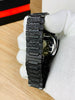 Blacked Iced Out Stain-less Steel Chain Watch For Mens Fashion (black Without Box) - Glasty.store