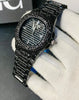 Blacked Iced Out Stain-less Steel Chain Watch For Mens Fashion (black Without Box) - Glasty.store