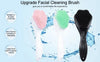 Silicone Face Scrubber Exfoliating Brush, Manual Handheld Massager , Facial Cleansing And Blackhead Scrubber, Soft Bristles For Face Skincare - Glasty.store