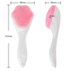 Silicone Face Scrubber Exfoliating Brush, Manual Handheld Massager , Facial Cleansing And Blackhead Scrubber, Soft Bristles For Face Skincare - Glasty.store